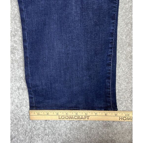 NYDJ Marilyn Straight Crop Jeans Women Size 22WP Blue Dark Wash Stretch Denim‎ - Picture 12 of 12